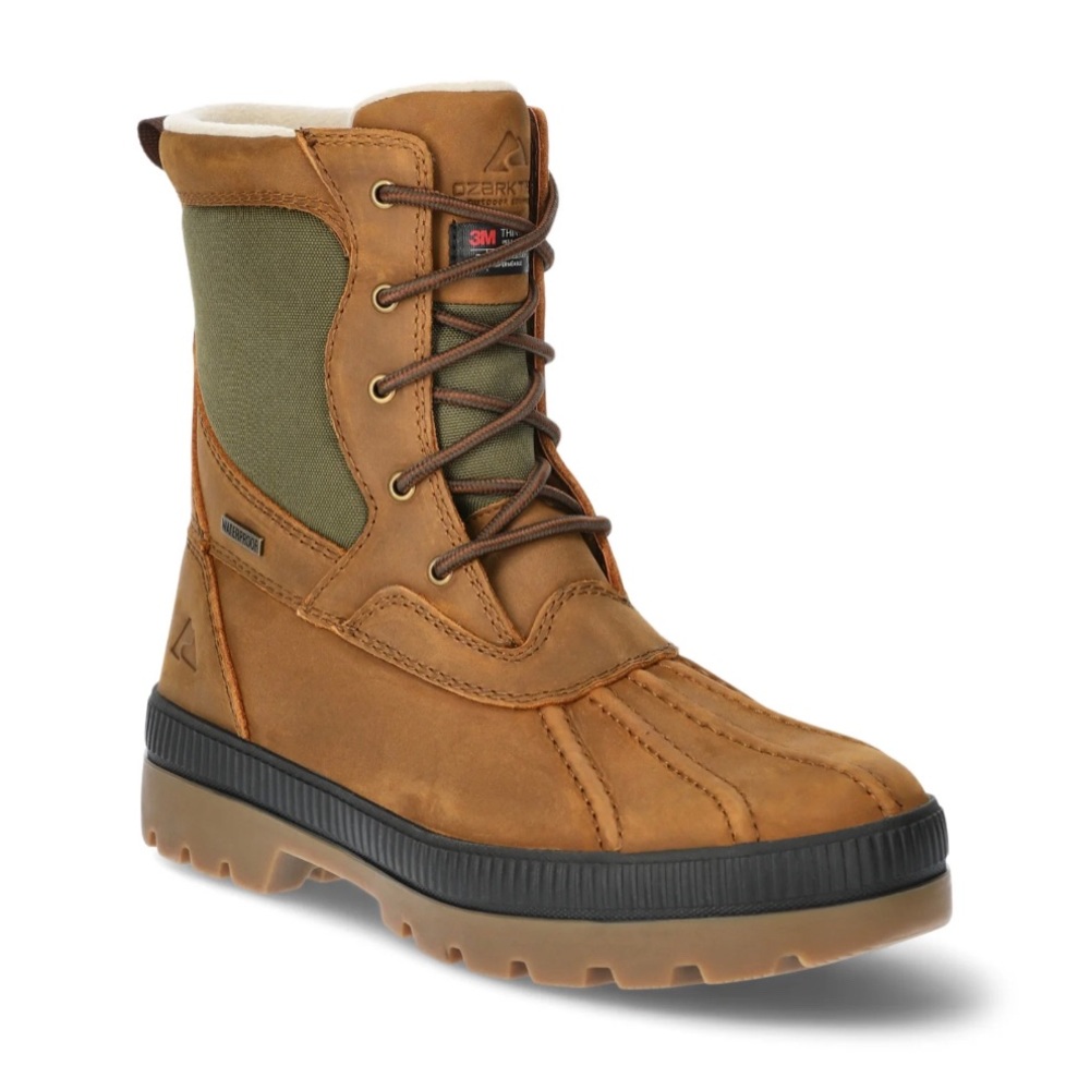 NWT. Ozark Trails Men's Winter Boots, Size 1, tan